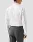 Eton Signature Twill Uni Organic Cotton Subtle Floral Contrast Fabric Shirt White