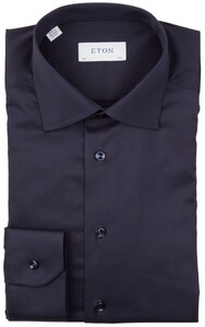 Eton Signature Twill Uni Slim Fit Overhemd Navy