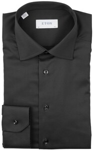 Eton Signature Twill Uni Slim Fit Shirt Black