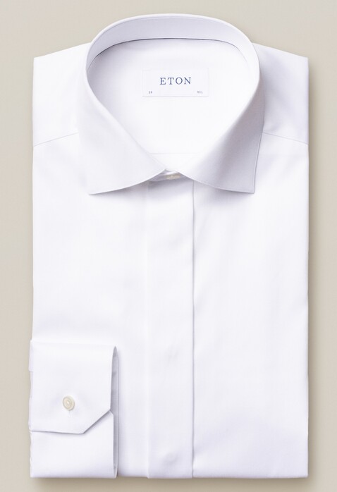 Eton Signature Twill With Love Embroidery Overhemd