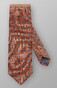 Eton Silk Circle Detail Tie Fine Orange