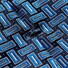 Eton Silk Geometric Pattern Tie Blue