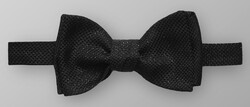 Eton Silk Metallic Bow Tie Black