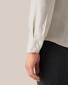 Eton Silk Twill Uni Pointed Collar Mother of Pearl Buttons Overhemd Licht Grijs