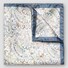 Eton Silk Twill Weave Multi Paisley Pattern Pocket Square White-Blue-Green
