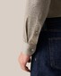 Eton Single Jersey Knit Extra Long Staple Two-Ply Cotton Shirt Brown