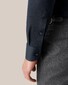Eton Single Jersey Knit Extra Long Staple Two-Ply Cotton Shirt Navy