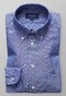 Eton Slim Cotton & Hemp Shirt Mid Blue Melange