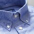 Eton Slim Cotton & Hemp Shirt Mid Blue Melange