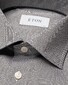 Eton Slim Cutaway Pinpoint Oxford Shirt Black