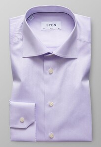 Eton Slim Cutaway Signature Twill Shirt Lilac