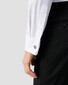 Eton Slim Evening Piqué French Cuffs Extra Long Staple Cotton Overhemd Wit