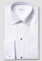 Eton Slim Evening Piqué French Cuffs Extra Long Staple Cotton Overhemd Wit