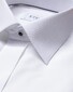 Eton Slim Evening Piqué French Cuffs Extra Long Staple Cotton Shirt White