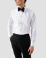 Eton Slim Evening Piqué French Cuffs Extra Long Staple Cotton Shirt White