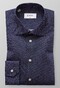 Eton Slim Fit Micro Dot Overhemd Donker Blauw