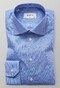 Eton Slim Fit Mini Check Cutaway Overhemd Diep Blauw
