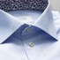 Eton Slim Floral Contrast Shirt Light Blue