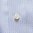 Eton Slim Micro Pattern Cutaway Overhemd Diep Blauw