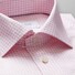 Eton Slim Mini Check Overhemd Roze