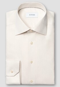Eton Smooth Fine Twill Organic Extra Long Staple Cotton Overhemd Off White