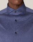 Eton Soft Jersey Uni Overhemd Donker Blauw