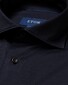 Eton Soft Jersey Uni Overhemd Navy