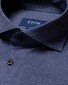 Eton Soft Jersey Uni Shirt Dark Evening Blue