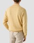 Eton Soft Touch Natural Stretch Fine Knit Cotton Cashmere Trui Geel