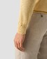 Eton Soft Touch Natural Stretch Fine Knit Cotton Cashmere Trui Geel