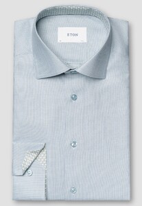 Eton Soft Touch Signature Dobby Elegant 3D Texture Luxury Cotton Shirt Light Green