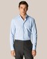 Eton Soft Uni Four-Way Stretch Overhemd Licht Blauw