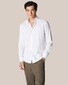 Eton Solid Cotton Tencel Wide Spread Collar Shirt White