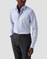 Eton Solid Luxury Signature Twill Extra Long Sleeve Overhemd Licht Blauw