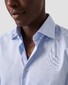 Eton Solid Luxury Signature Twill Extra Long Sleeve Overhemd Licht Blauw