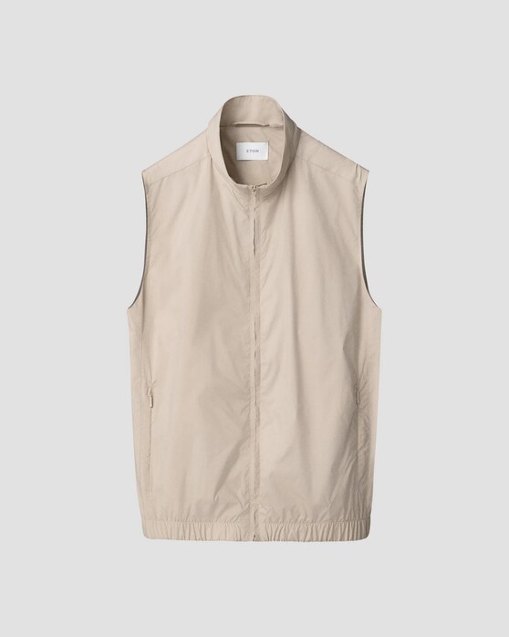 Eton Sporty Look Smooth Feel Wind Vest Body-Warmer Beige