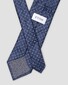 Eton Squares Geometric Pattern Silk Tie Dark Evening Blue