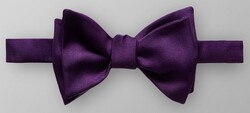Eton Strikje Bow Tie Dark Purple Melange