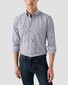 Eton Stripe Signature Oxford Button Down Overhemd Donker Blauw