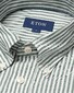 Eton Stripe Signature Oxford Button Down Overhemd Groen