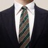 Eton Striped 3D Contrast Tie Dark Green