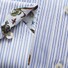 Eton Striped Contrast Detail Shirt Light Blue