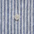 Eton Striped Cotton Linen Shirt Deep Blue Melange
