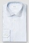 Eton Striped Cotton Tencel Micro Stripe Shirt Light Blue