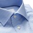 Eton Striped Cotton-Tencel Overhemd Pastel Blauw