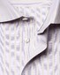 Eton Striped Fine Piqué Weave Mother of Pearl Buttons Overhemd Paars