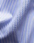 Eton Striped Fine Twill Overhemd Royal Blue