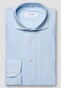 Eton Striped Flexible Four-Way Stretch Shirt Blue