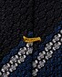 Eton Striped Garza Fina Grenadine Rich Texture Das Navy