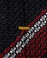 Eton Striped Garza Fina Grenadine Rich Texture Tie Burgundy